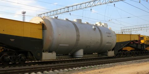 Datadiar's tweet image. На Ростовскую АЭС прибыл первый из четырех парогенераторов