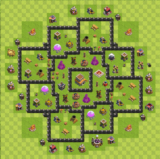 BUILDER_COC's tweet photo. TH8 WAR BASE #ClashOn https://t.co/LRUJG83e0B