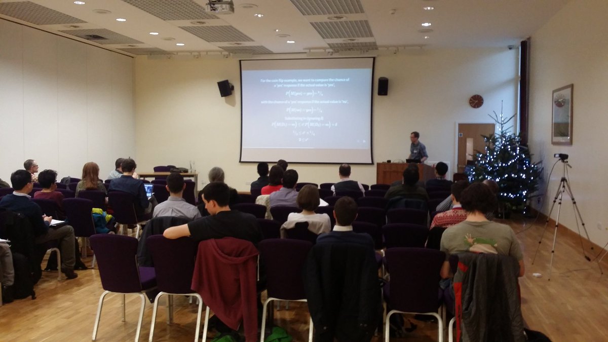 DataScienceShef's tweet image. Mike Smith tells us about differential privacy #DataSheff