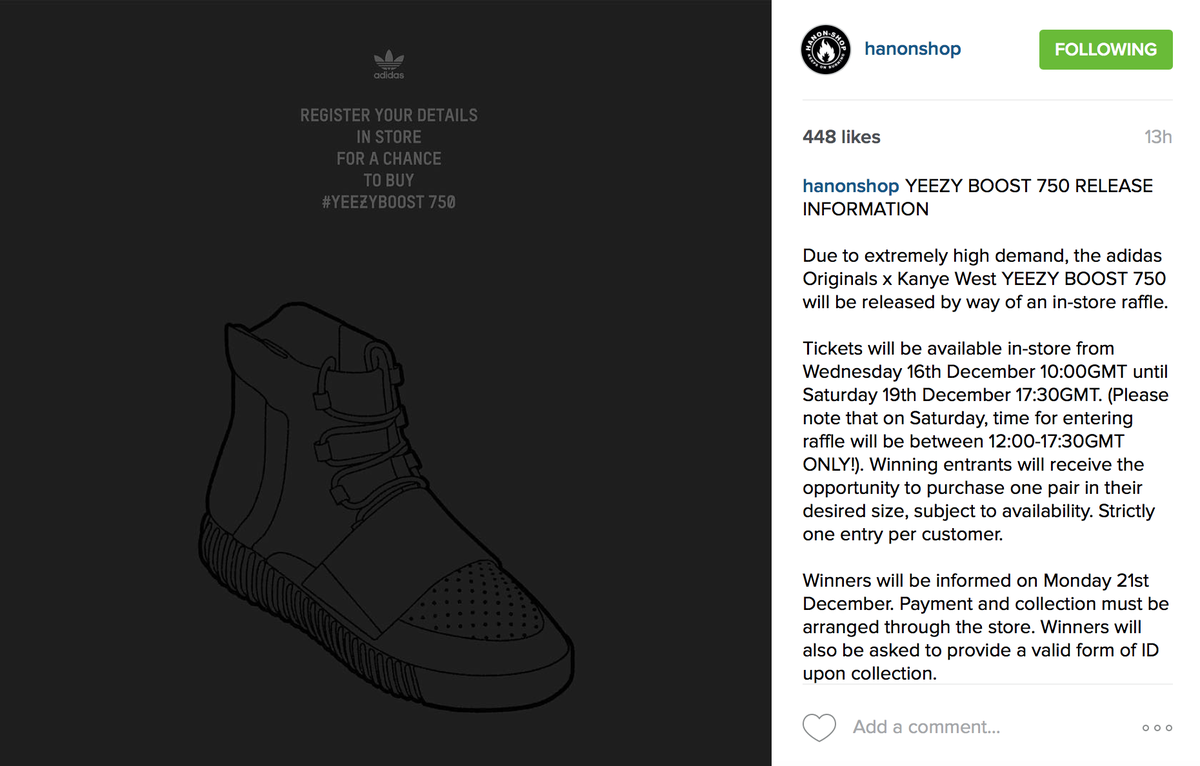 yeezy triple black raffle