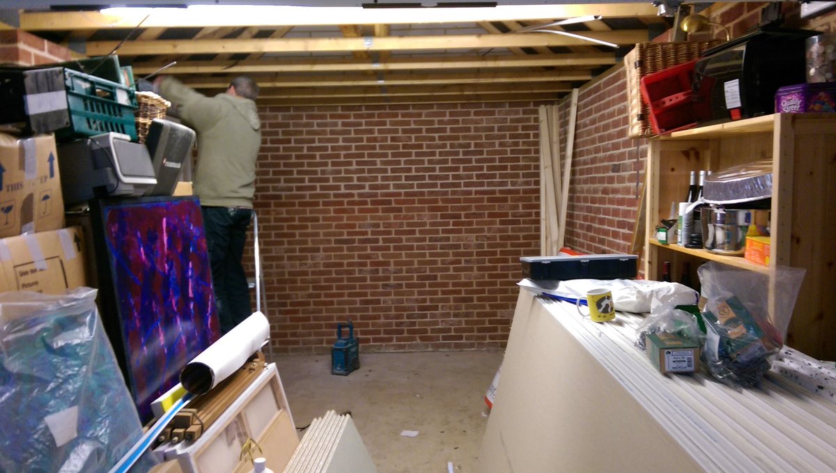 G_Aarchitecture's tweet image. Renovation work. Converting a single skin garage into two new space, one a work shop and the other as storage.