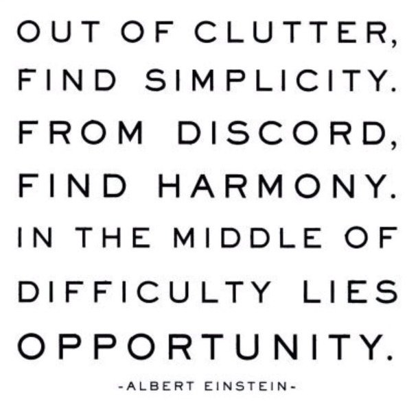 JumpPerformance's tweet image. Out of clutter, find simplicity. From discord, find harmony. In the middle of difficulty lies opportunity - Einstein