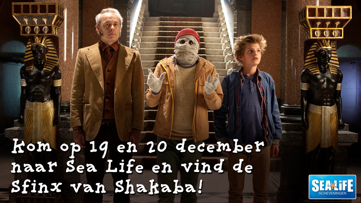 De Sfinx van Shakaba ligt op 19 en 20 dec. verstopt in Sea Life. Koop een kaartje met 50% korting op sealife.nl!