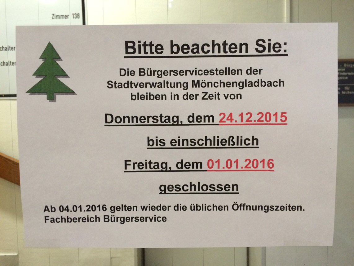Schon mal rechtzeitig als kleiner Reminder #Betriebsferien #Bürgerservice https://t.co/8xWBghy9oF