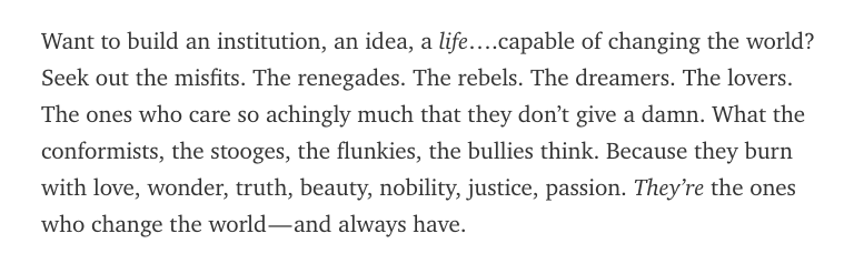 L1AD's tweet photo. seek out the misfits - .@umairh 

https://t.co/Ep7do3sEdU https://t.co/X6S3FPfFCG