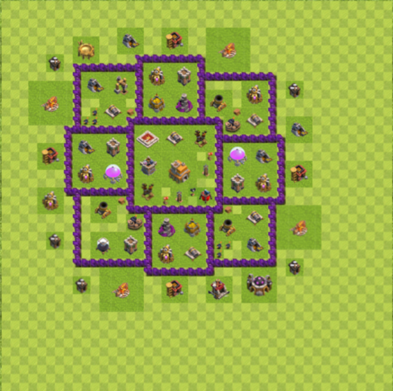 BUILDER_COC's tweet photo. TH7 WAR BASE #ClashOn https://t.co/tiQaaHQZmk