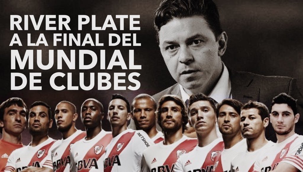 PasionRiverRP's tweet photo. RIVER A LA FINAL DEL MUNDIAL DE CLUBES !!! GRACIAS❗️❗️❗️❗️❗️❗️❗️❗️❗️ https://t.co/c7W3rTZchv