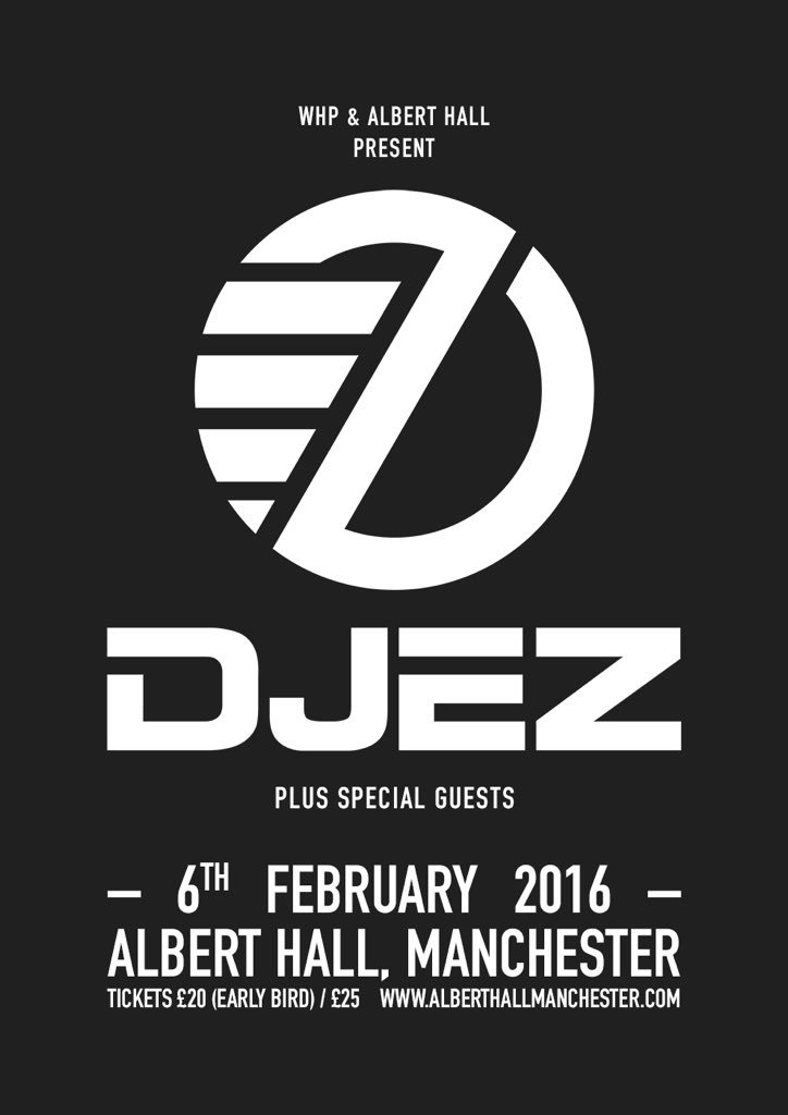 RT to win 4x guestlist...
DJ EZ at the Albert Hall. 2016.

Tickets on sale 9am Thursday at
po.st/Ez