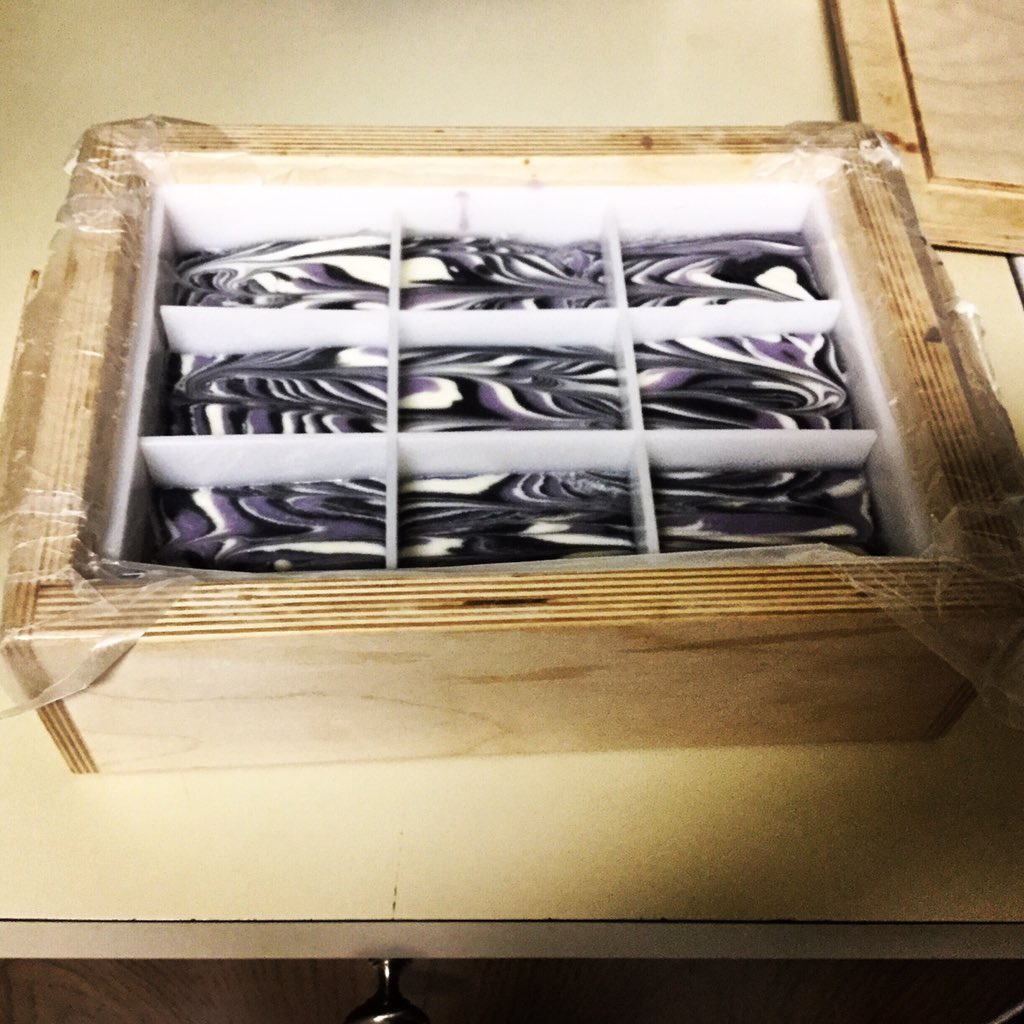 Moonlight path came out of the mold last night!  #indie #wilderness #wildernesssoaps  #soap #handmade