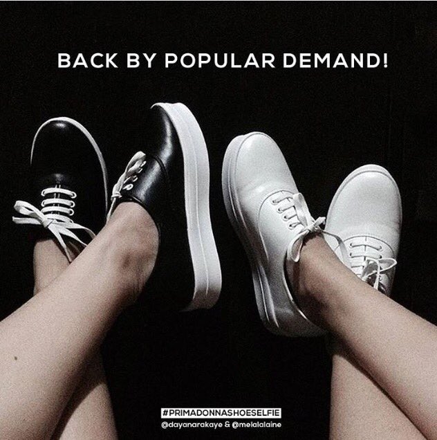 EderChristelle's tweet photo. "@PrimadonnaPH: our fave lace up kicks are baaack😍😍😍 (kath photo credit: #psythanksgivingday) #PrimadonnaPH #KBxPD https://t.co/weAzfx1KFt"