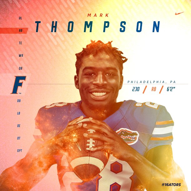 Excited to OFFICIALLY welcome Mark Thompson (@MarkT_RB5) to the <a href="/GatorsFB/">Florida Gators Football</a> family as a midyear enrollee. #16ATORS