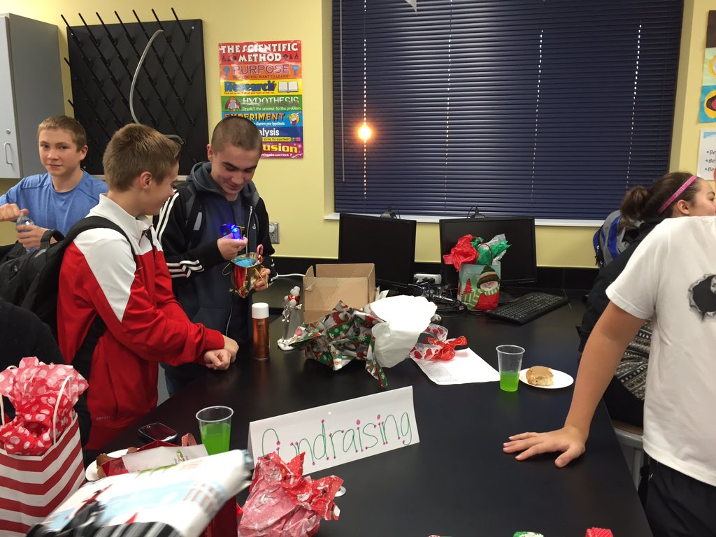 NJHS Christmas party and Secret Santa exchange. #gcscpride
