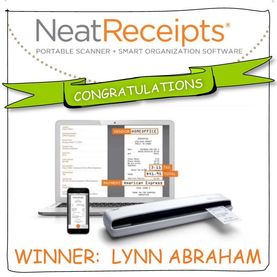 ComeToOrderVA's tweet image. WE HAVE A WINNER!!  Congratulations, Lynn Abraham for winning the NeatReceipt scanner &amp;amp; software system! #broadpath