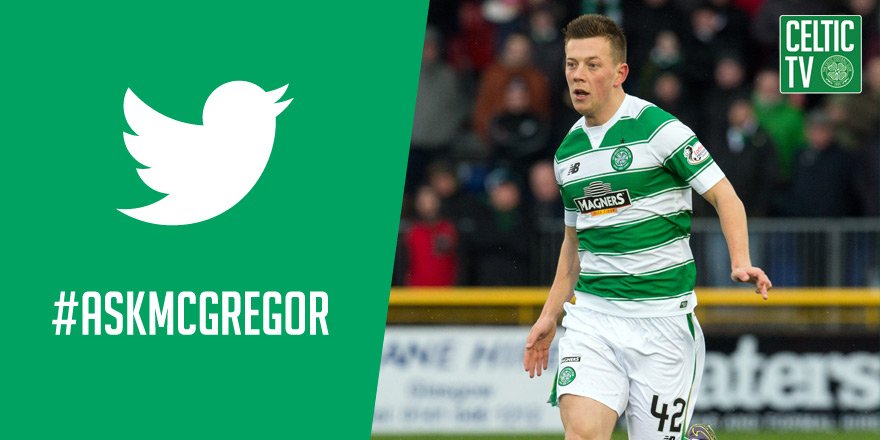 Celtic_Player's tweet photo. Callum McGregor will be appearing on The Huddle Online tomorrow! Tweet your questions for Callum using #AskMcGregor https://t.co/5w5HNzoINc