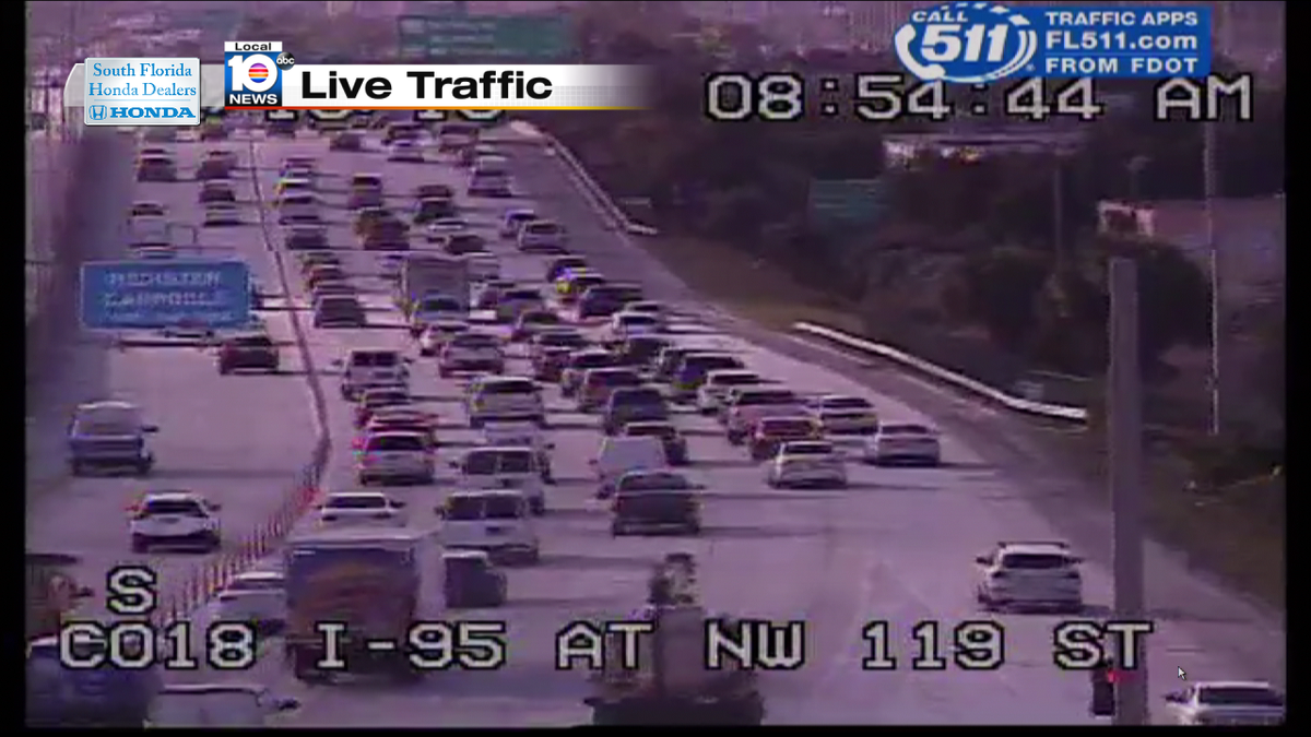 Off ramp blocked at I-95 NB and NW 119th St #TRAFFIC #MIAMI https://t.co/Ln7pVoXo4V