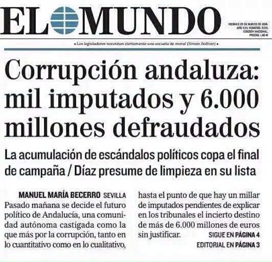 SergioFloresRon's tweet photo. ¿Por qué Rajoy y el PP siendo acosado por PSOE con la corrupción no usa, ni nombra, la Formación y los ERES? ¿Pacto? https://t.co/HoPuvIMaY0