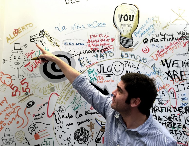 ECEQUIEL_'s tweet photo. Modo conceptualizando la marca de la consultora de @3ealb grandes momentos #MuchaAlma #YOUwall #Design #Branding https://t.co/bRF0NaSNgP