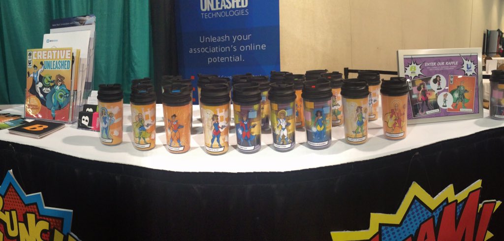 bdagencysocial's tweet photo. Cue Day 2 of #Tech15! Stop by booths 727 & 729 for a superhero transformation/to pick up your mug #CreativeUnleashed https://t.co/MGPdRlMqjN