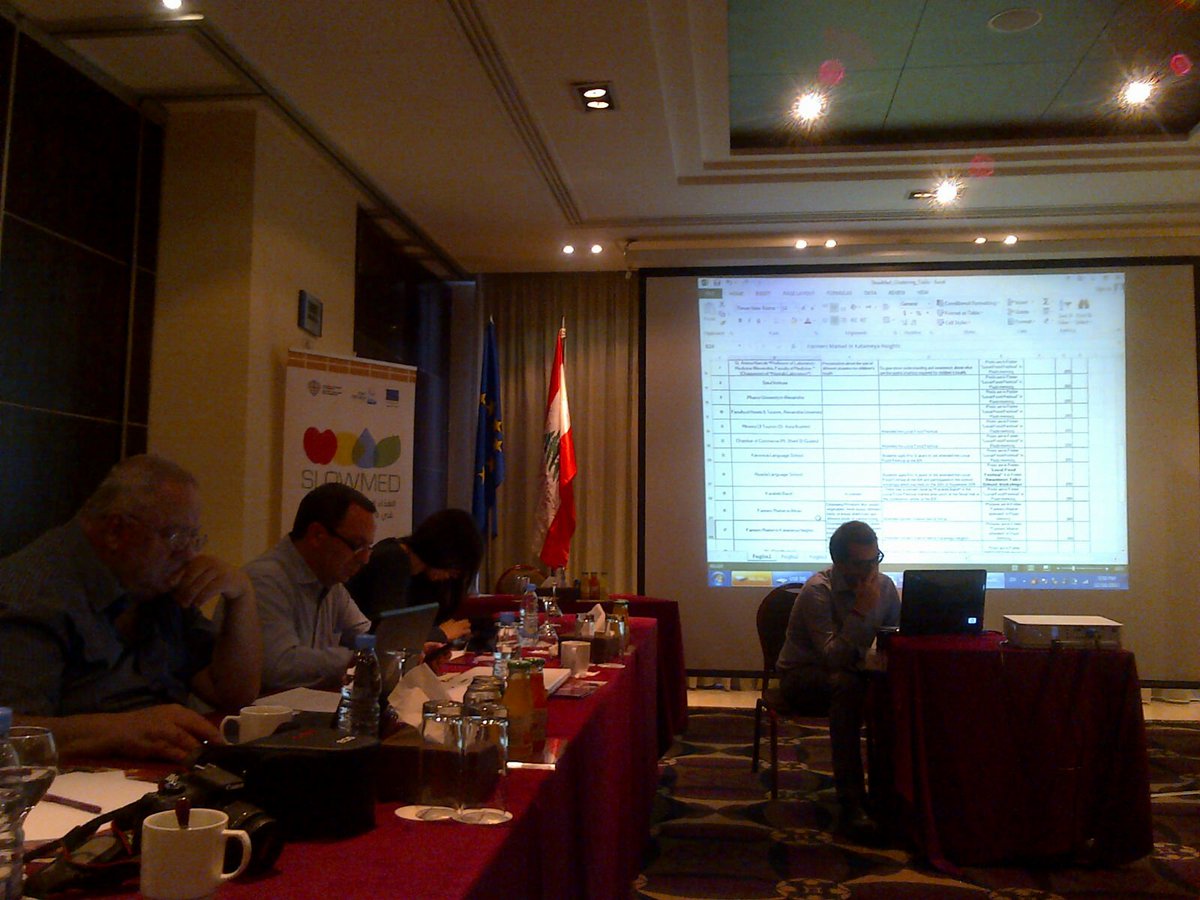 SlowMedProject's tweet image. SlowMed final meeting in #Beirut is ongoing! Now time to talk about capitalization @ENPICBCMed #ENPIproject