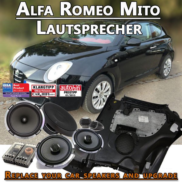 Alfa Mito Lautsprecher Aufrüsten goo.gl/CfkMVk goo.gl/jYaoNc #Alfa_Lautsprecher #AlfaMitostereo