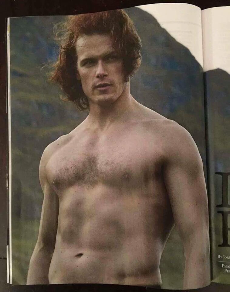 Saturnine73's tweet photo. @SamHeughan Are you real? I'm... Speechless, you're just a magnificent piece of art!! https://t.co/7j57lw2aUS