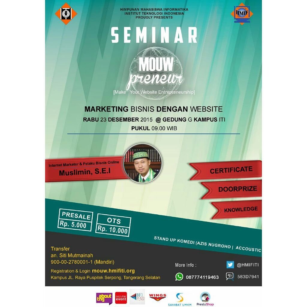 Daftarnya murah,dpet ilmu+sertifikat,yuk daftar guys🙋
Boleh tanyatanya sama admin juga lohhh