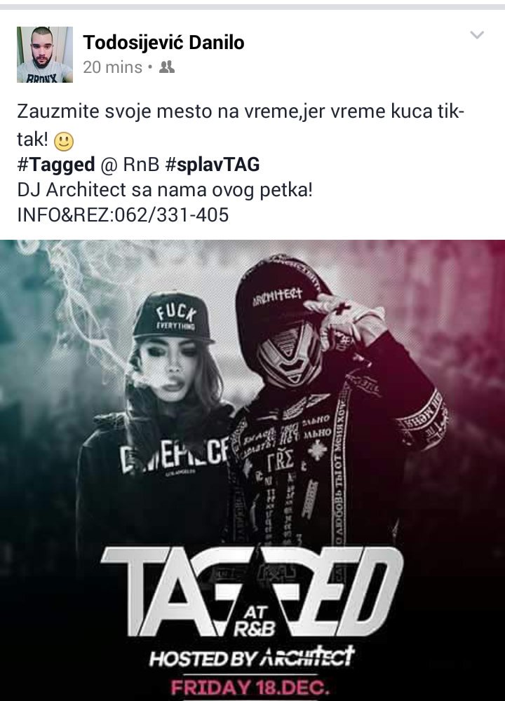 dacha9287's tweet photo. #splavTAG Friday 18.12 #tagyourself
BOOKING:062/331-405 https://t.co/9WuqRhRXdJ