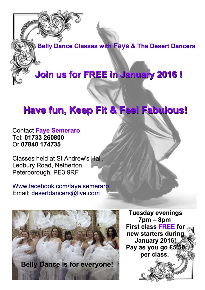 fishonpeterboro's tweet photo. Nothing to do with fishing today, however please share if you are local to #Peterborough. #bellydance #freeclass https://t.co/73fj1Bpky4