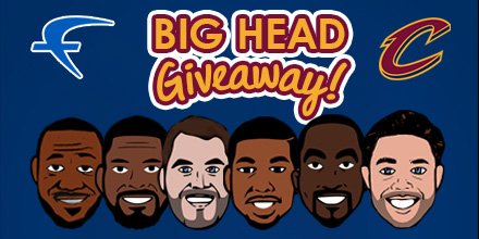 cavs's tweet photo. RETWEET by midnight for a chance to WIN a @Fathead #CLEmoji!
Download our keyboard HERE: https://t.co/wdESiNxd5J https://t.co/pNIwbxyB2T