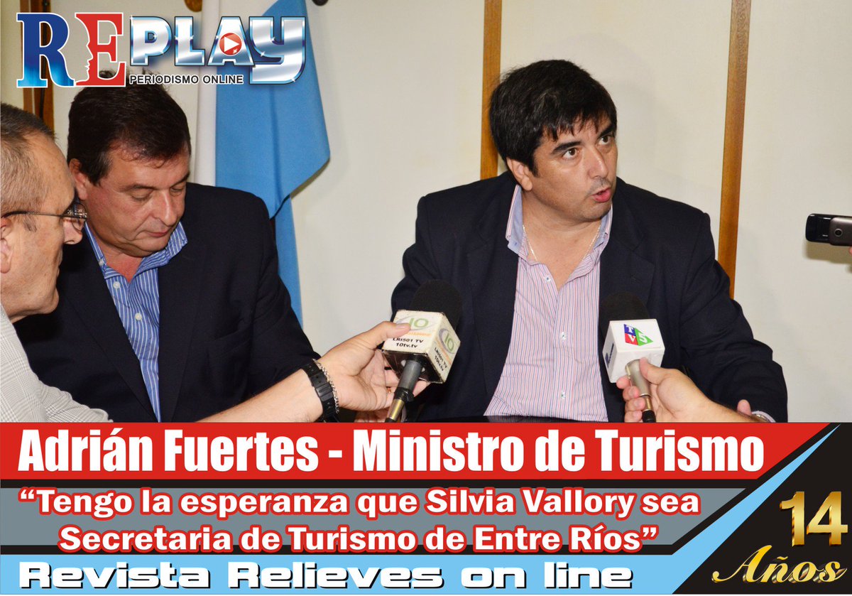 RevistaRelieves's tweet photo. El Ministro de #Turismo de #EntreRios @AdrianFuertes1 en #Colon hizo importantes anuncios en https://t.co/cn7FHEfFFk https://t.co/X3D4AUGXGC