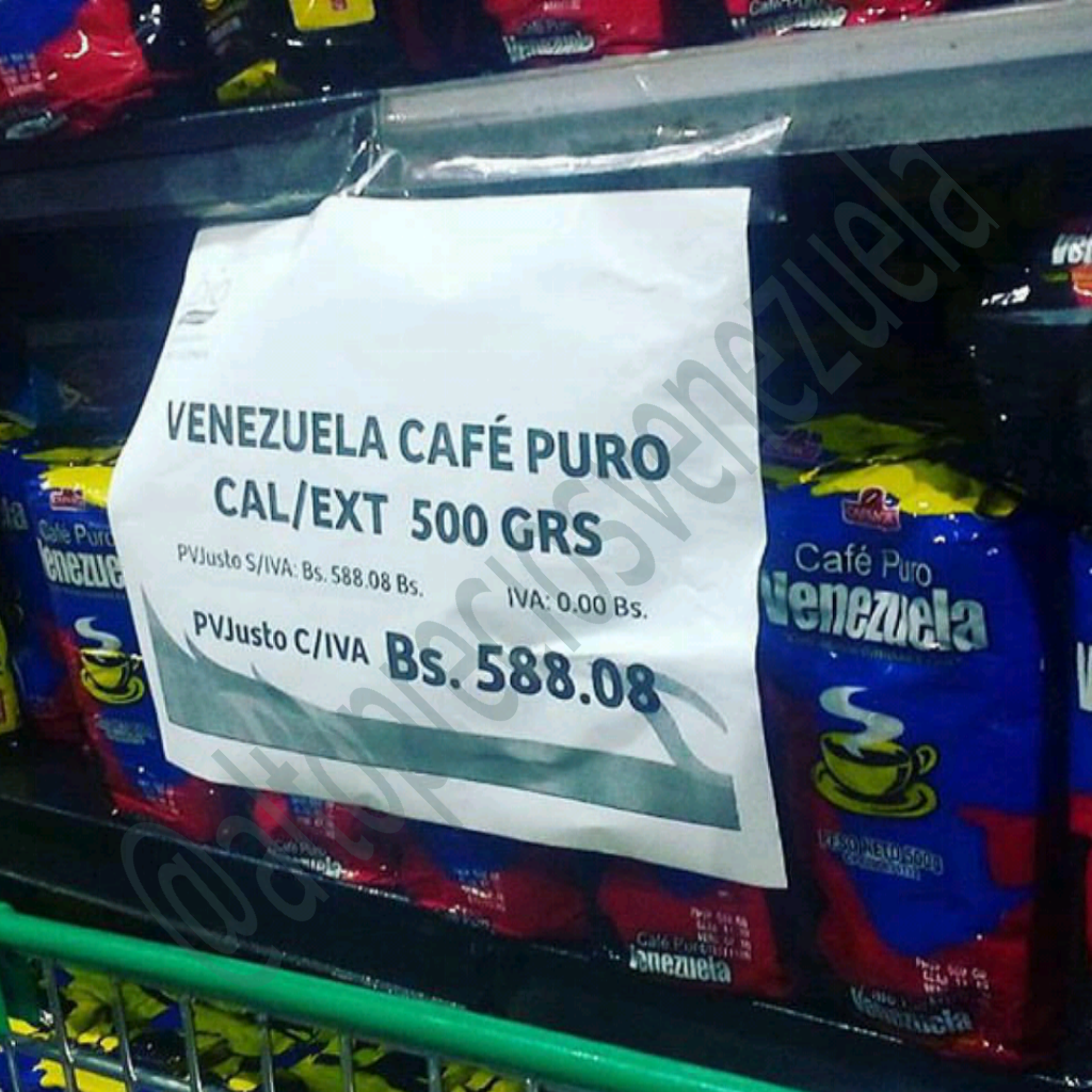 AltoPreciosVzla's tweet photo. Cafe Puro Venezuela!!! Medio Kilo !! #altopreciosvenezuela #preciosjustos #PreciosQueSorprenden #PrecioMaximo https://t.co/qDGQa2Y5io