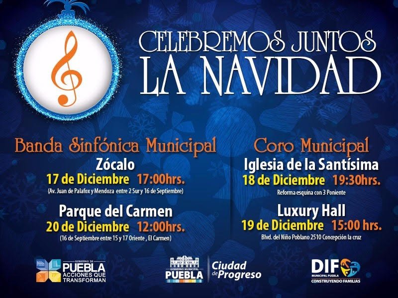 dirtransitopue's tweet image. partir del 17 de Diciembre ven a los conciertos que tenemos para ti y tu familia en #NavidadEnZócalo ¡Acompáñanos!