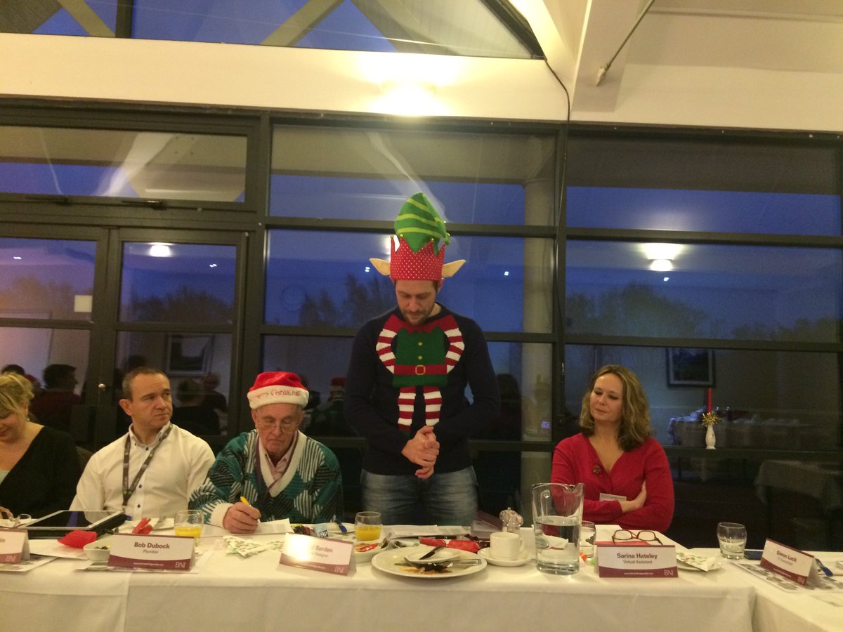 BNITunWells's tweet photo. Some superb Christmas weekly presentations at this mornings meeting! #BNI @davidbcreative @spbmortgages https://t.co/uw78xXeES5