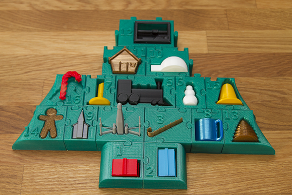 Day 16-Today's print of Peter Leppik's advent calendar-candy cane! snip.ly/awhG <a href="/thingiverse/">Thingiverse</a> #3dprinting