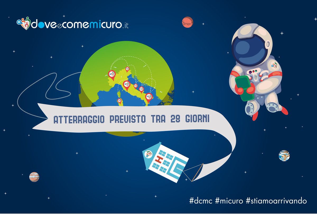 Abbiamo coinvolto tutte le strutture sanitarie italiane accreditate.
Siete pronti?
#dcmc #micuro #stiamoarrivando