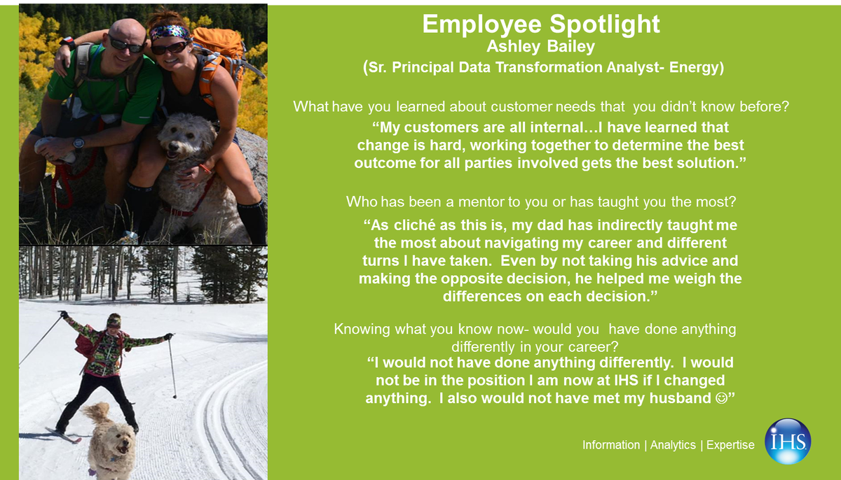 IHSMarkit4jobs's tweet photo. IHS #EmployeeSpotlight | Meet Ashley Bailey #WeAreIHS #Work4IHS #IHSCareersIHS https://t.co/U5zHKrxd6n