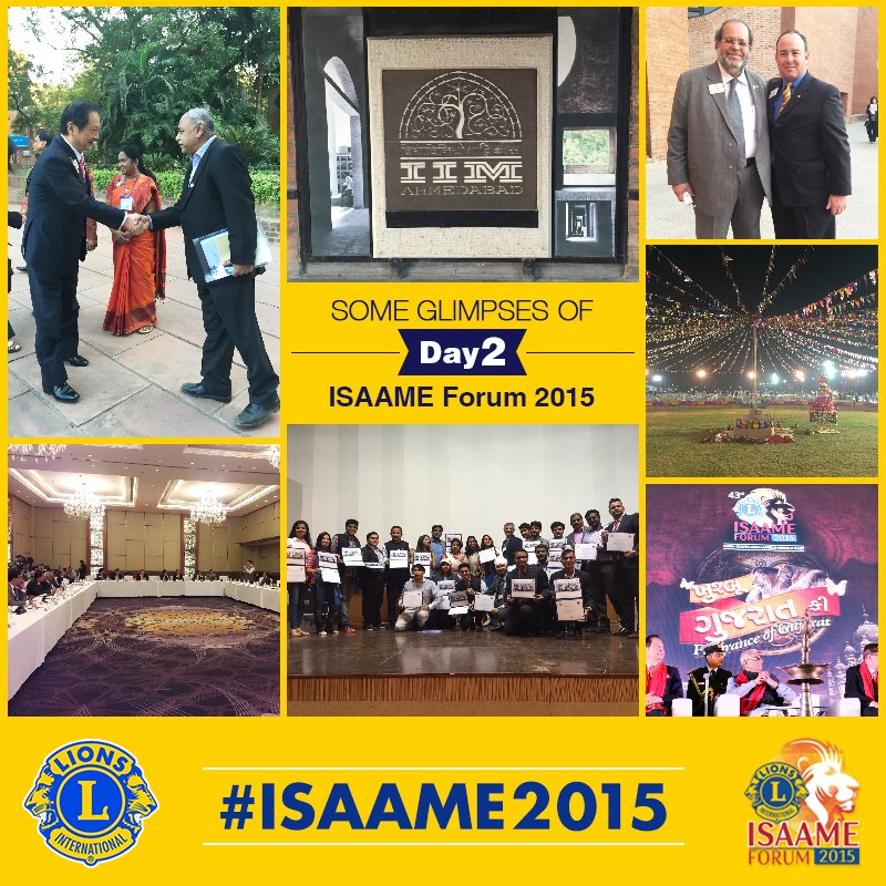 LionsClubsIndia's tweet photo. We want to thank everyone for attending day2 #ISAAME2015 with #LionsLeaders. #NextGenProgram #KhushbooGujaratKi https://t.co/Si1fuwxp9p