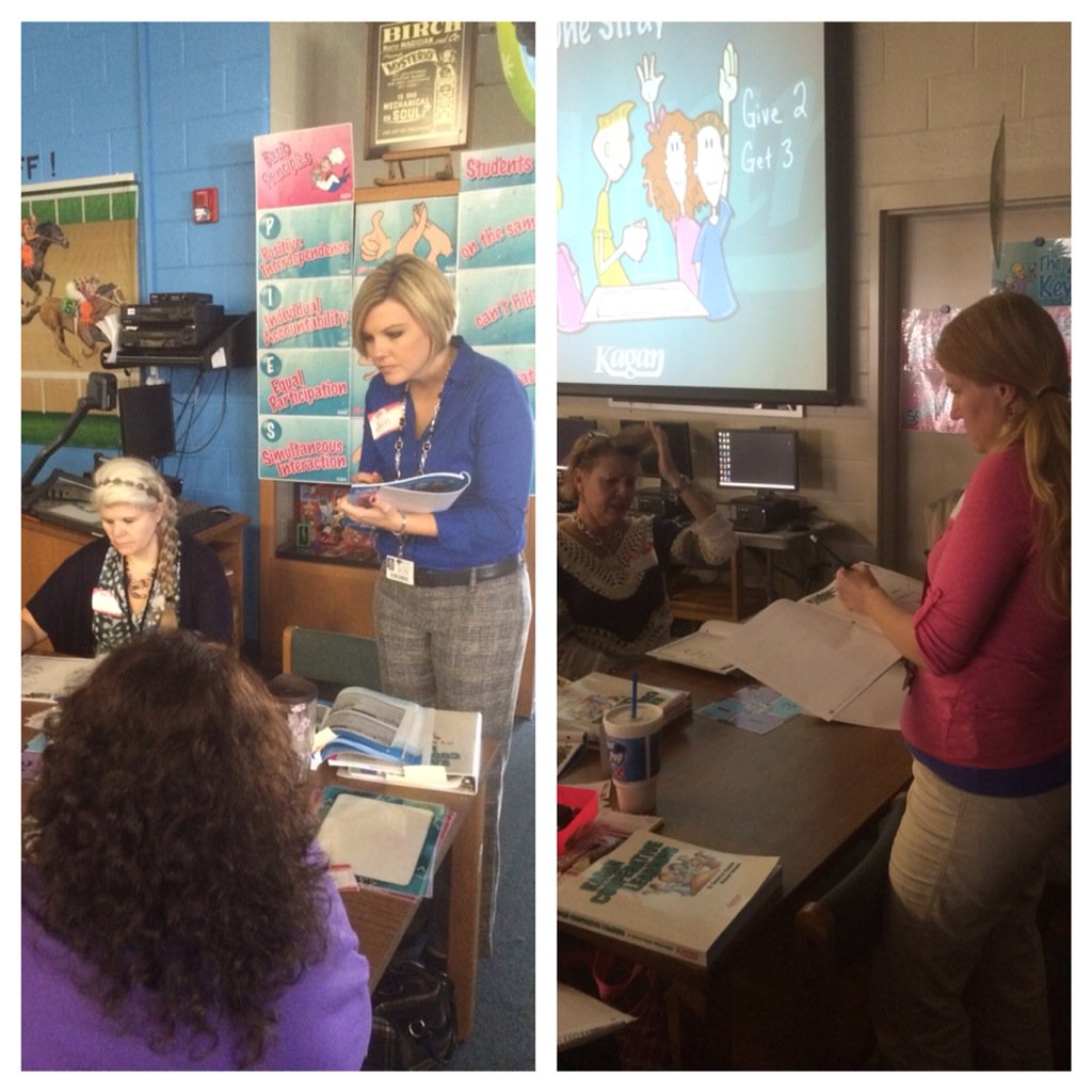 rickatkagan's tweet photo. Sharing ideas using @KaganOnline structure #OneStray in #CooperativeLearning Day4 workshop @ Anthony Elementary. https://t.co/3a5tuvV5FI