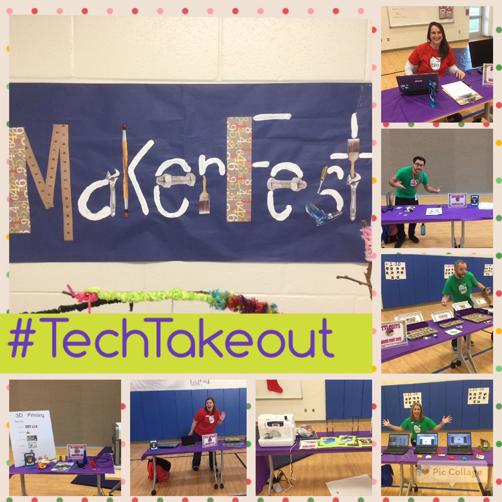 JGTechieTeacher's tweet image. MakerFest Success w/#TechTakeout! @jlynnrob @MattCaratachea @CovaisTech @ssgreen23 @JonWirsing @KHuesITRT
