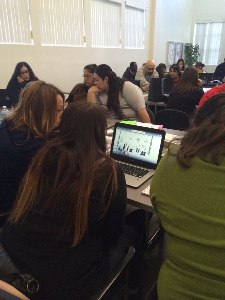 EducatorsCoop's tweet photo. @LynwoodSchools getting ready for #edcamp #gogglechallenge https://t.co/j5n53bp5ap
