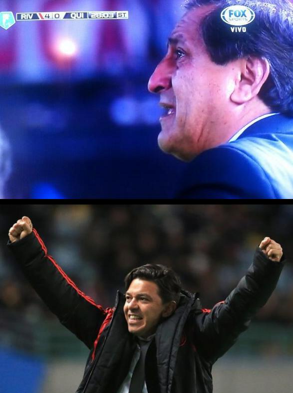 La noche que clasificamos a la copa, y la que fuimos a la final del mundo. Gracias por dejar a River en lo más alto