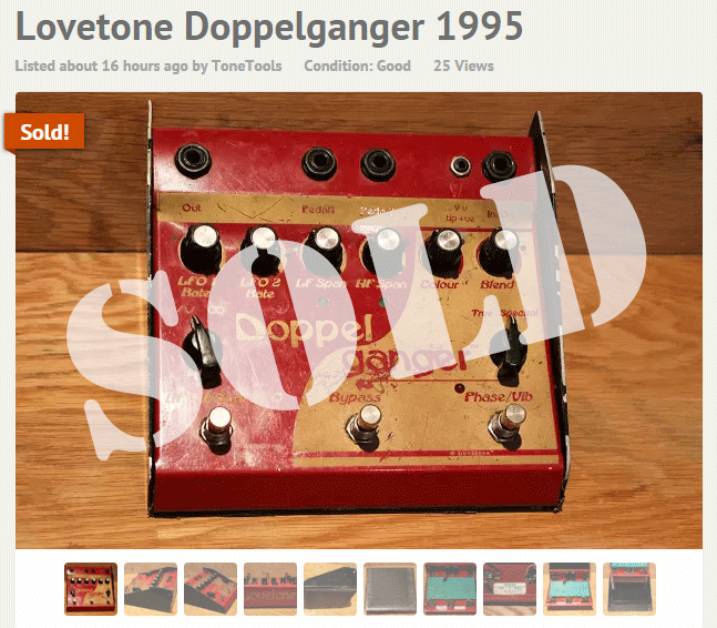 ToneTools's tweet image. New stock listed, Lovetone Doppelganger SOLD in minutes - Don&apos;t miss out Shop NOW!  tonetools.co.uk/shop/ #guitar