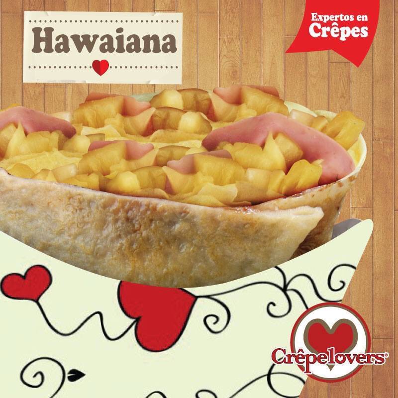 CrepeloversRD's tweet photo. Hawaiana Crêpe: Queso Mozzarella, Jamón y Piña.
¡Una verdadera delicia! #CrepeloversRD https://t.co/ztkciuPXqv