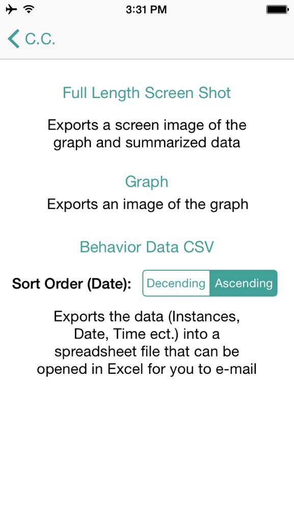 BehaviorTrack's tweet image. New features on the way: Exporting and emailing Graphs and Data to a spreadsheet! #ABA #specialeducation #behavior