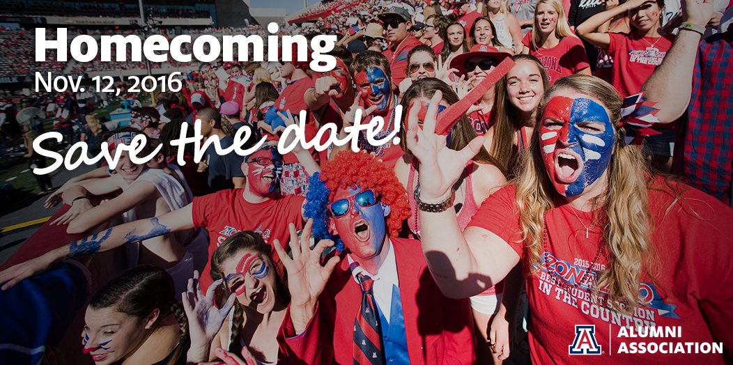 arizonaalumni's tweet photo. Excited to announce that next year's Homecoming will be on Nov. 12, 2016! Stay tuned for more details! https://t.co/Vj8D0WgRMg