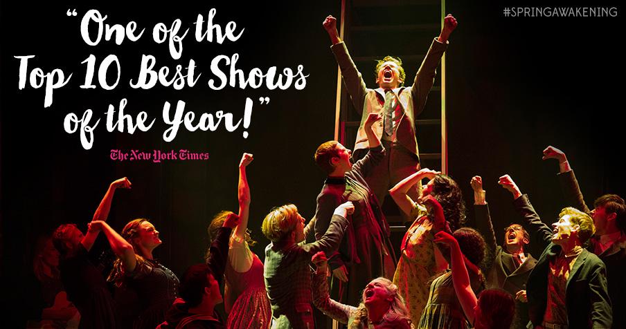 Deesockss77's tweet photo. #SpringAwakening made @nytimes' Best Theater of 2015 list! Know the wonder before Jan 24. - https://t.co/6gqWxZKGhe https://t.co/SnZ3cfzXcb