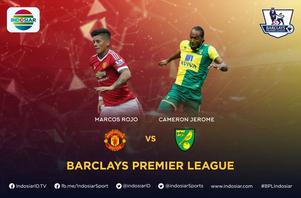 Indosiar's tweet photo. Sport mania! Bakal ada pertandingan Manchester United vs Norwich City, #BPLIndosiar 19 Des pkl 21.30 WIB https://t.co/sFxQMtKz3e