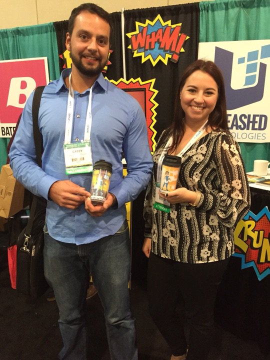 UnleashTech's tweet photo. Courageous Casey and Trustworthy Taylor @taytitus3 have taken flight at #Tech15 #CreativeUnleashed https://t.co/Z8Vyfn4Fij