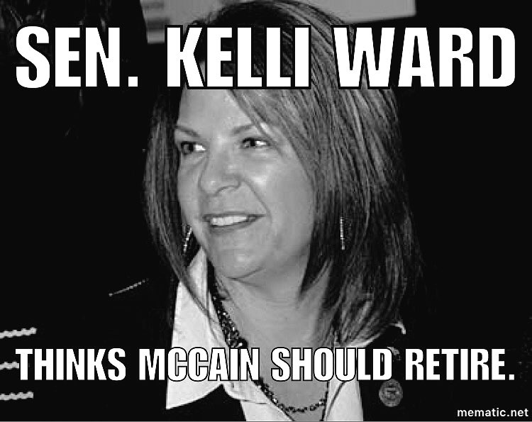 ResistTyranny's tweet photo. #RetireMcCain

Retire, @JohnMcCain. @kelliwardaz is ready to serve the people of #Arizona.

https://t.co/8JigD7zmbD https://t.co/ofQNKLs47E