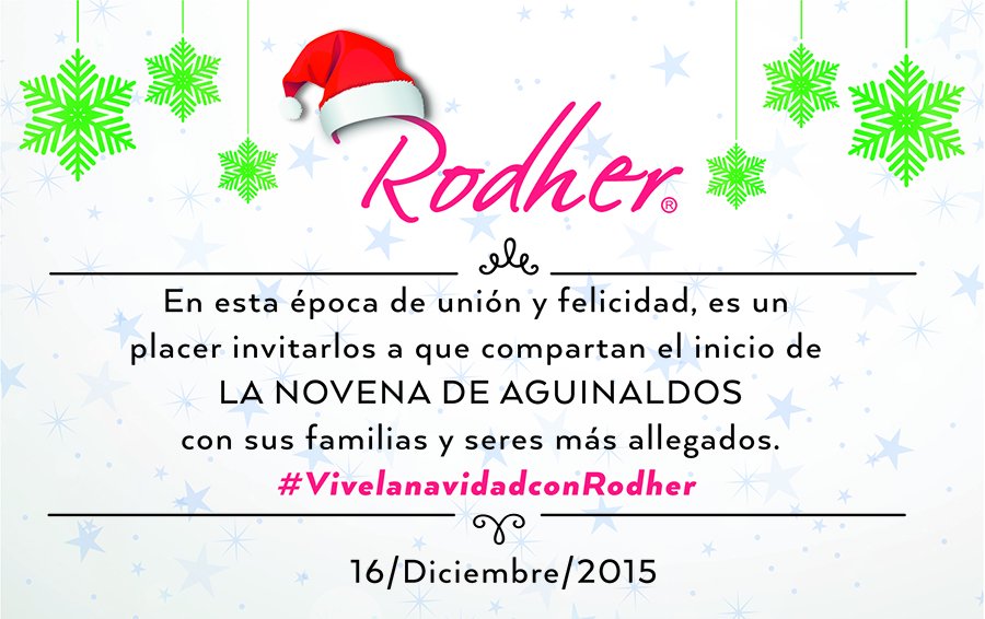 Rodher_la's tweet photo. Es una placer para nosotros, compartir con ustedes el inicio de estas fechas tan especiales.#VivelanavidadconRodher https://t.co/TTcam01XCZ